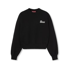 Cotton jersey sweatshirt with embroidery