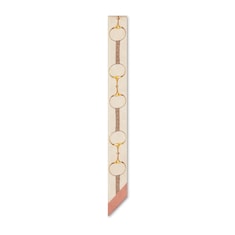 Gucci Horsebit print silk neck bow