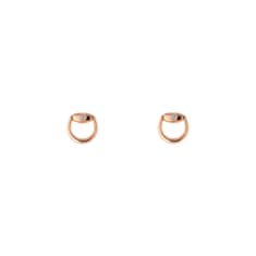 Horsebit Ohrstecker 18 Karat mit Diamanten