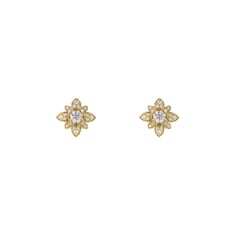 Gucci Flora 18k diamond stud earrings