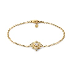 Bracciale a catena Gucci Flora oro 18k con diamanti