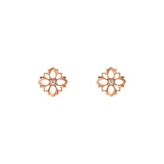 Orecchini a bottone Gucci Flora con diamanti 18 carati