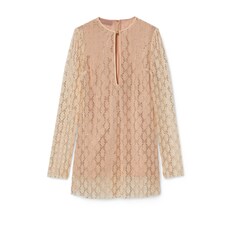 เดรส Crystal GG nylon tulle dress