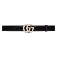 GG Marmont belt with crystal buckle