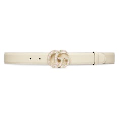 GG Marmont belt with crystal buckle