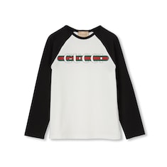 〔チルドレンズ〕ウェブ ストライプ コットン Tシャツ