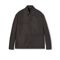 Technical cotton jacket