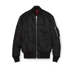 Nylon twill bomber jacket