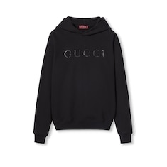 Cotton jersey hooded sweatshirt