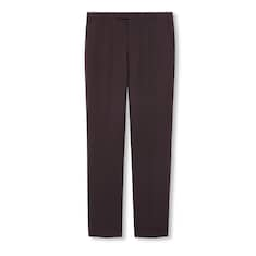 Embroidered wool pant