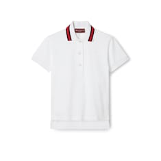 Cotton stretch piquet polo shirt