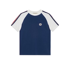 T-shirt in jersey di cotone con patch