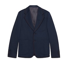 Textured GG jersey jacket