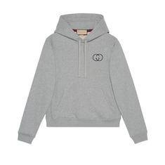 Cotton jersey hooded sweatshirt