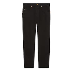 Tapered denim trousers