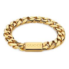 Chain bracelet with Gucci script tag