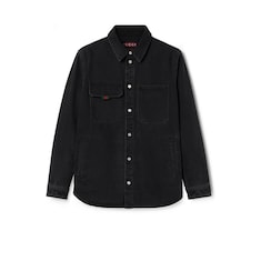 Chemise en denim avec broderie Gucci