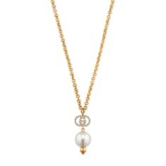 Gucci Interlocking necklace with pearl