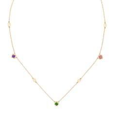 Gucci Interlocking necklace with gemstones