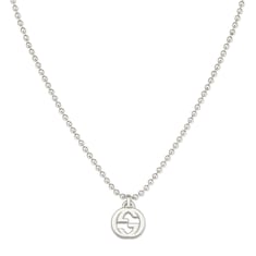 Interlocking G necklace in  silver