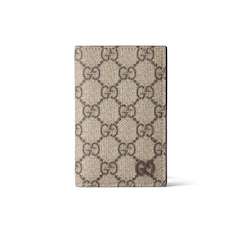 Brown interior GG long card case 