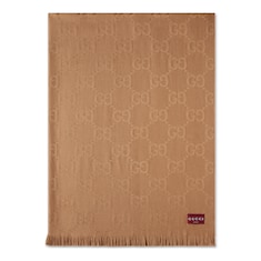 Decke aus GG Jacquard aus Wolle und Seide