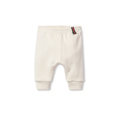 Pantalone neonato in cotone con dettaglio Web