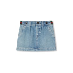 Children's denim mini skirt with Web