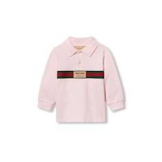 Baby-Poloshirt aus Baumwolle mit Web