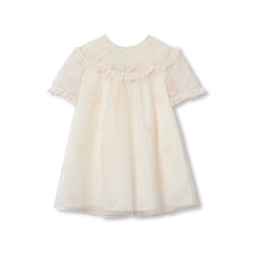 Robe pour bébé en tulle brodé