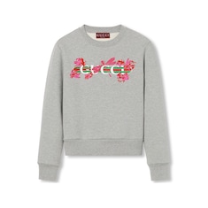 Cotton jersey printed sweatshirt