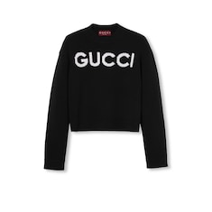 Top de lana con intarsia Gucci