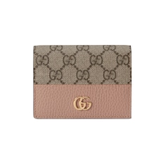 Cartera con tarjetero GG Marmont bicolor