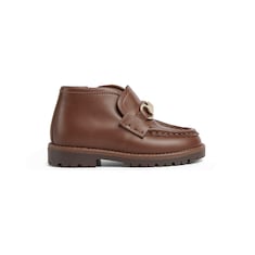 Bottines en cuir à détail Mors pour tout-petit