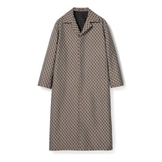 เสื้อโค้ท Nylon jacquard coat with GG Shadow