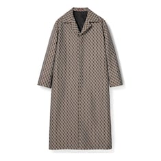 Nylon jacquard coat with GG Shadow