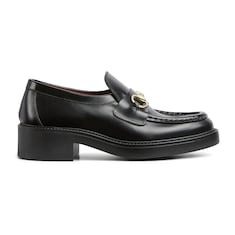Women's loafer with Horsebit in black leather | GUCCI® US