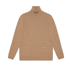 Maglione a collo alto in cashmere con Doppia G