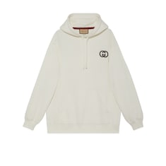 Sudadera con capucha de punto de algodón