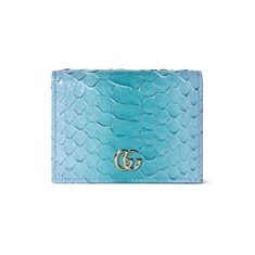 GG Marmont python card case wallet