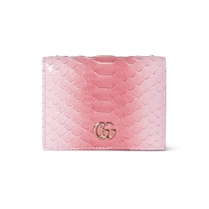 GG Marmont python card case wallet