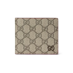 Gucci Rosso Ancora red interior bi-fold wallet