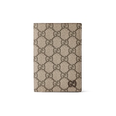 Brown interior GG passport case