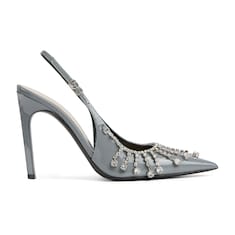 Women's pump with crystal chain