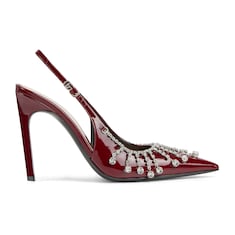 Women's pump with crystal chain