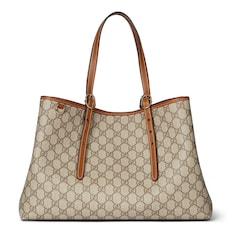 Borsa shopping GG Emblem misura grande