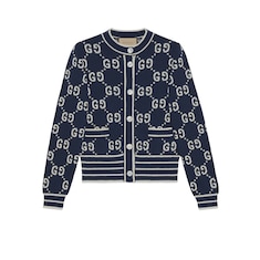 Cardigan en jacquard de coton GG