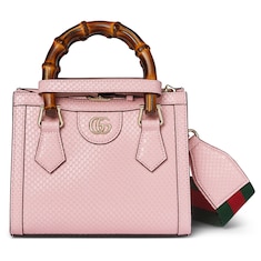 Gucci Diana Mini-Shopper aus Pythonleder