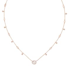 Collana Gucci Interlocking con diamanti