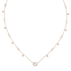 Gucci Interlocking diamond 18k necklace